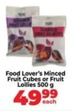 Food Lover's Market Food Lover's Minced Fruit Cubes or Fruit Lollies offer