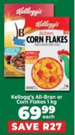 Food Lover's Market Kellogg's All-Bran or Corn Flakes offer