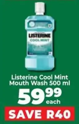 Food Lover's Market Listerine Cool Mint Mouth Wash offer