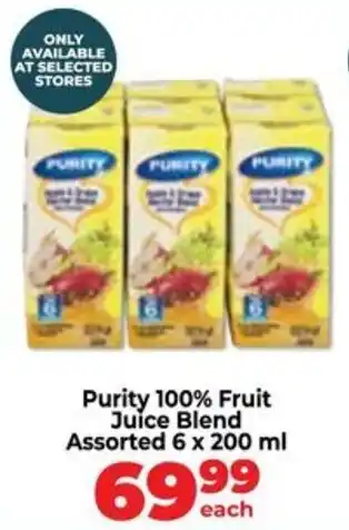 Food Lover's Market Purity 100% Fruit Juice Blend Assorted offer