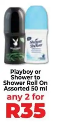 Food Lover's Market Playboy or Shower to Shower Roll On Assorted offer