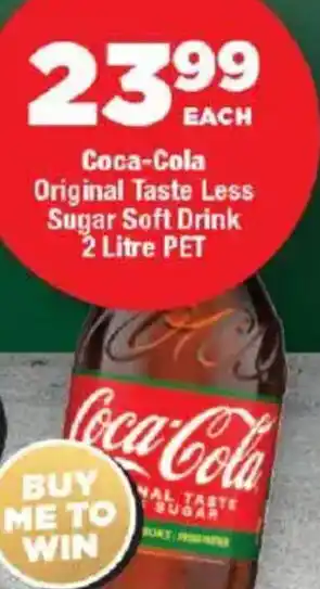 OK MiniMark Coca-Cola Original Taste Less Sugar Soft Drink offer
