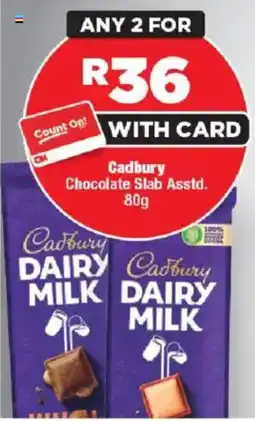 OK MiniMark Cadbury Chocolate Slab Asstd. offer