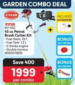 Makro RYOBI 43 cc Petrol Brush Cutter Kit offer