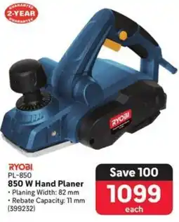 Makro RYOBI 850 W Hand Planer offer
