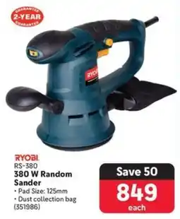 Makro RYOBI 380 W Random Sander offer
