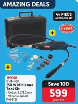 Makro RYOBI 150 W Miniature Tool Kit offer