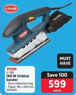 Makro RYOBI 180 W Orbital Sander offer