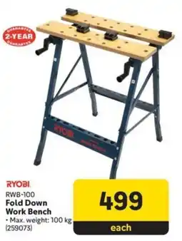Makro RYOBI Fold Down Work Bench offer