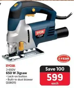 Makro RYOBI 650 W Jigsaw offer