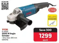 Makro RYOBI 2000 W Angle Grinder offer