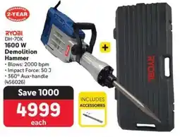 Makro RYOBI 1600 W Demolition Hammer offer