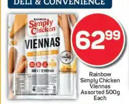 Pick n Pay Rainbow Simply Chicken Viennas offer