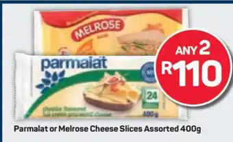 Pick n Pay Parmalat or Melrose Cheese Slices Assorted 400g offer