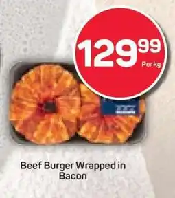Pick n Pay Beef Burger Wrapped in Bacon offer