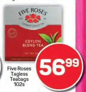 Pick n Pay Five Roses Tagless Teabags 102s offer