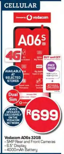 Pick n Pay Vodacom A06s 32GB offer