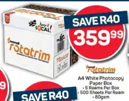 Pick n Pay Mondi Rotatrim A4 White Photocopy Paper Box offer