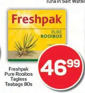 Pick n Pay Freshpak Pure Rooibos Tagless Teabags 80s offer