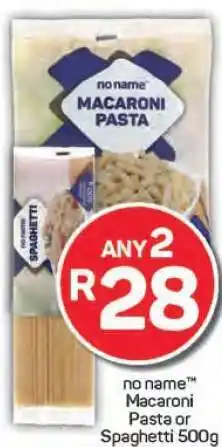 Pick n Pay no name Macaroni Pasta or Spaghetti 500g offer