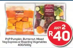 Pick n Pay PnP Pumpkin, Butternut, Mixed Veg Express or Roasting Vegetables offer