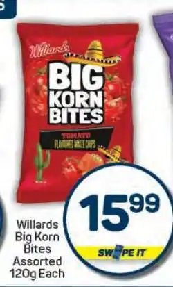 Pick n Pay Willards Big Korn Bites offer