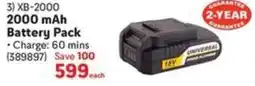 Makro RYOBI 2000 mAh Battery Pack offer