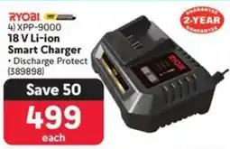 Makro RYOBI 18 V Li-ion Smart Charger offer