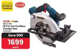 Makro RYOBI 18 V Li-ion Cordless Circular Saw offer