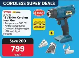 Makro RYOBI 18 V Li-ion Cordless Heat Gun offer