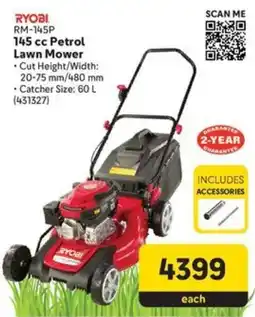 Makro RYOBI 145 cc Petrol Lawn Mower offer