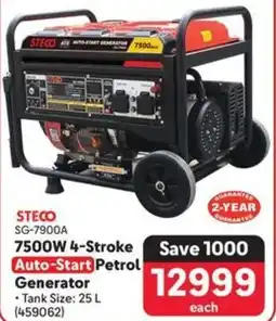 Makro STECO 7500W 4-Stroke Auto-Start Petrol Generator offer