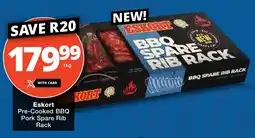 Checkers Eskort Pre-Cooked BBQ Pork Spare Rib Rack offer