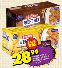 Shoprite Bokomo weet-bix wholegrain wheat biscuits offer