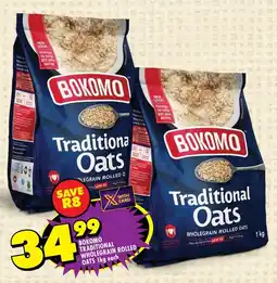 Shoprite Bokomo traditional wholegrain rolled oats offer