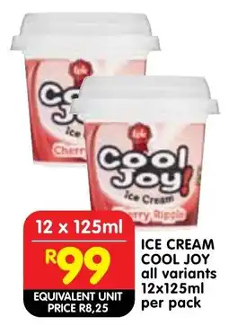 Shoprite Ice cream cool joy offer