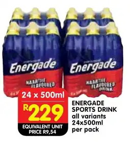 Shoprite Energade sports drink offer