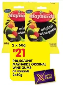 Shoprite Maynards original wine gums offer