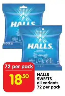 Shoprite Halls sweets offer