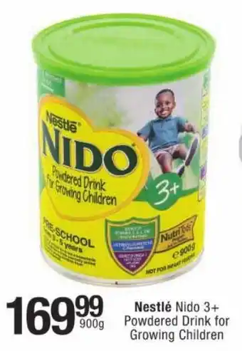 Checkers Nestlé Nido 3+ Powdered Drink for Growing Children offer