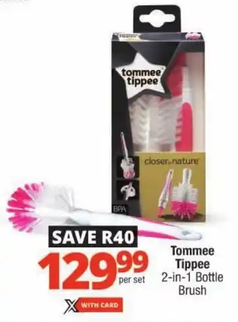 Checkers Tommee Tippee 2-in-1 Bottle Brush offer