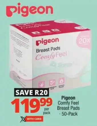Checkers Pigeon Comfy Feel Breast Pads offer