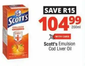 Checkers Scott's Emulsion Cod Liver Oil offer
