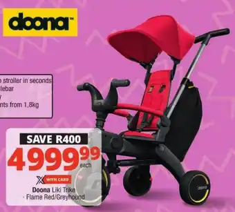 Checkers Doona Liki Trike offer