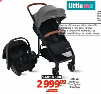Little Me Pacific 2.0 Travel System