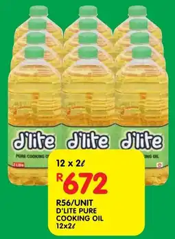 Shoprite D'lite pure cooking oil offer