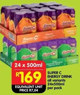 Shoprite Super c energy drink offer
