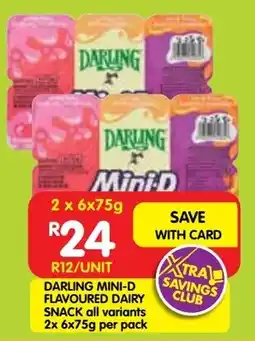 Shoprite Darling mini-d flavoured dairy snack offer