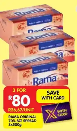 Shoprite Rama original 70% fat spread offer