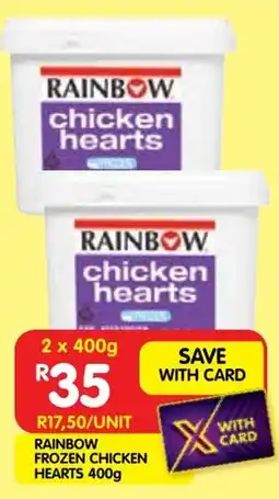 Shoprite Rainbow frozen chicken hearts offer